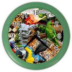 Amazonia Color Wall Clock by impacteesstreetwearcollage