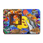 Outside The Window-swimming With Fishes 2 Small Doormat  24 x16  Door Mat