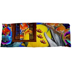 Outside The Window-swimming With Fishes 2 Body Pillow Case (dakimakura) by impacteesstreetwearcollage