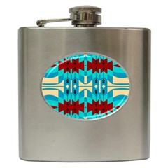 Shapes Rows Hip Flask (6 Oz) by LalyLauraFLM