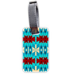 Shapes Rows Luggage Tag (two Sides) by LalyLauraFLM