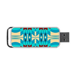 Shapes Rows Portable Usb Flash (one Side) by LalyLauraFLM