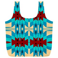 Shapes Rows Full Print Recycle Bag (xxxl) by LalyLauraFLM