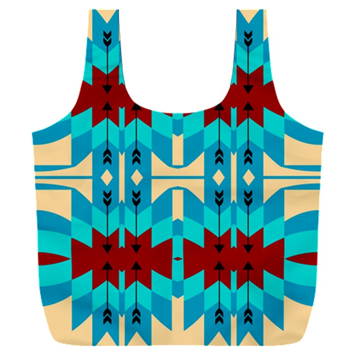 Shapes Rows Full Print Recycle Bag (XXXL)