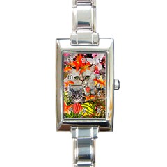 Aquarium Life Cropped Rectangle Italian Charm Watch by impacteesstreetwearcollage