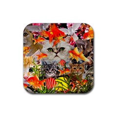 Aquarium Life Cropped Rubber Coaster (square)  by impacteesstreetwearcollage