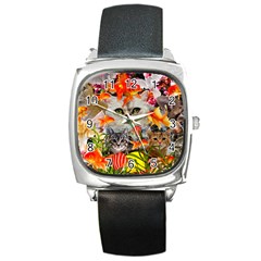 Aquarium Life Cropped Square Metal Watch by impacteesstreetwearcollage