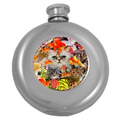 Aquarium Life Cropped Round Hip Flask (5 Oz) by impacteesstreetwearcollage