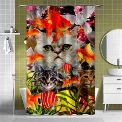 Aquarium Life Cropped Shower Curtain 48  X 72  (small)  by impacteesstreetwearcollage