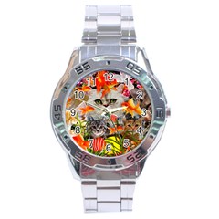 Aquarium Life Cropped Stainless Steel Analogue Watch by impacteesstreetwearcollage