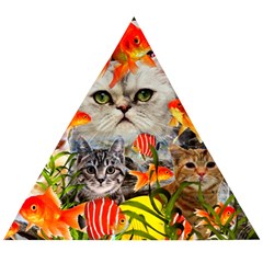 Aquarium Life Cropped Wooden Puzzle Triangle by impacteesstreetwearcollage