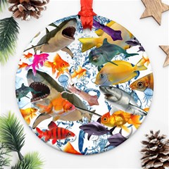 Under The Sea Ornament (round) by impacteesstreetwearcollage