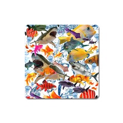 Under The Sea Square Magnet by impacteesstreetwearcollage