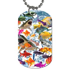 Under The Sea Dog Tag (one Side) by impacteesstreetwearcollage