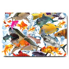 Under The Sea Large Doormat  by impacteesstreetwearcollage