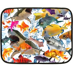 Under The Sea Fleece Blanket (mini) by impacteesstreetwearcollage