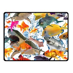 Under The Sea Fleece Blanket (small) by impacteesstreetwearcollage