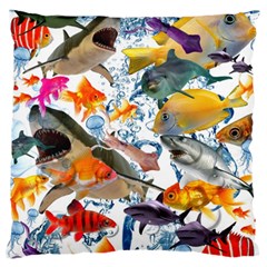 Under The Sea Large Cushion Case (two Sides) by impacteesstreetwearcollage