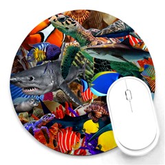 Under The Sea 5 Round Mousepads by impacteesstreetwearcollage