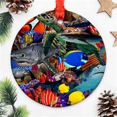 Under The Sea 5 Ornament (round) by impacteesstreetwearcollage