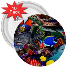 Under The Sea 5 3  Buttons (10 Pack)  by impacteesstreetwearcollage