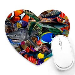 Under The Sea 5 Heart Mousepads by impacteesstreetwearcollage