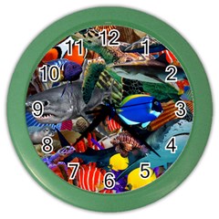 Under The Sea 5 Color Wall Clock by impacteesstreetwearcollage