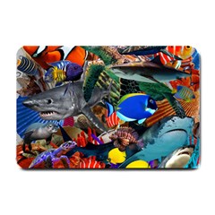 Under The Sea 5 Small Doormat  by impacteesstreetwearcollage