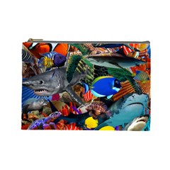 Under The Sea 5 Cosmetic Bag (large) by impacteesstreetwearcollage