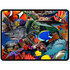 Under The Sea 5 Fleece Blanket (large)  by impacteesstreetwearcollage