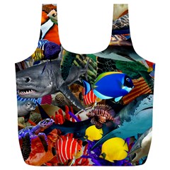 Under The Sea 5 Full Print Recycle Bag (xl) by impacteesstreetwearcollage