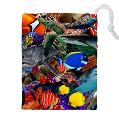 Under The Sea 5 Drawstring Pouch (5xl) by impacteesstreetwearcollage