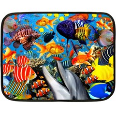 Under The Sea 4 Double Sided Fleece Blanket (mini)  by impacteesstreetwearcollage