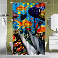 Under The Sea 4 Shower Curtain 48  X 72  (small)  by impacteesstreetwearcollage