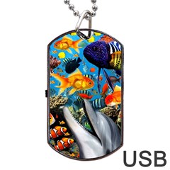 Under The Sea 4 Dog Tag Usb Flash (two Sides) by impacteesstreetwearcollage