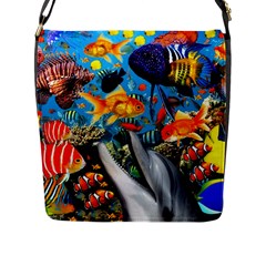 Under The Sea 4 Flap Closure Messenger Bag (l) by impacteesstreetwearcollage