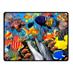 Under The Sea 4 Double Sided Fleece Blanket (small)  by impacteesstreetwearcollage