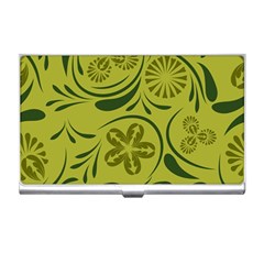 Folk Flowers Pattern  Business Card Holder