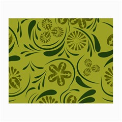 Folk Flowers Pattern  Small Glasses Cloth (2 Sides) by Eskimos