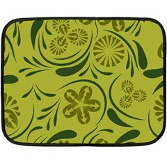 Folk Flowers Pattern  Fleece Blanket (mini) by Eskimos