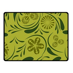 Folk Flowers Pattern  Fleece Blanket (small) by Eskimos