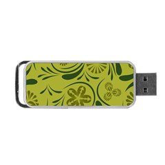 Folk Flowers Pattern  Portable Usb Flash (two Sides) by Eskimos