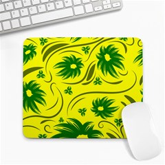 Folk Flowers Pattern  Large Mousepads by Eskimos