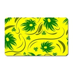 Folk Flowers Pattern  Magnet (rectangular) by Eskimos