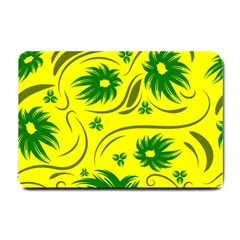 Folk Flowers Pattern  Small Doormat  by Eskimos