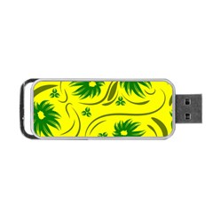 Folk Flowers Pattern  Portable Usb Flash (one Side) by Eskimos