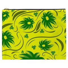 Folk Flowers Pattern  Cosmetic Bag (xxxl) by Eskimos