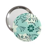 Folk flowers pattern  2.25  Handbag Mirrors Front