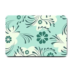 Folk flowers pattern  Small Doormat 