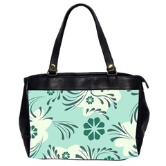 Folk Flowers Pattern  Oversize Office Handbag (2 Sides) by Eskimos